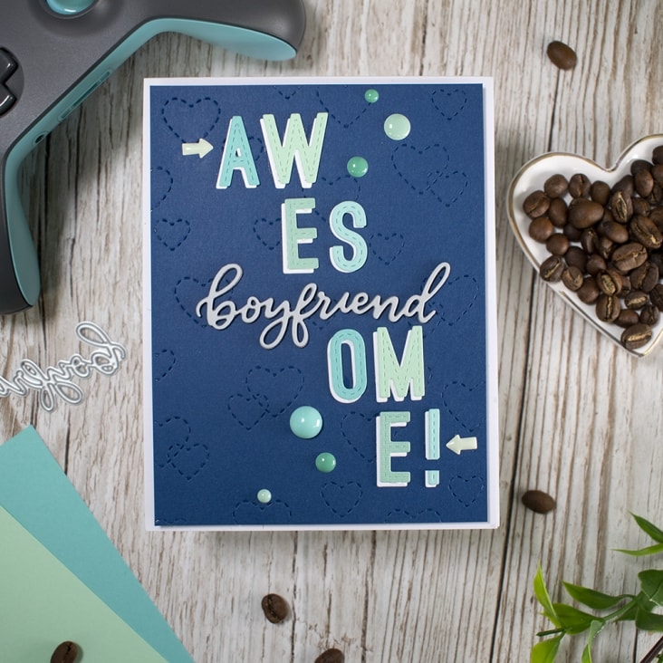 Stitched Hearts Background - Heffy Cuts