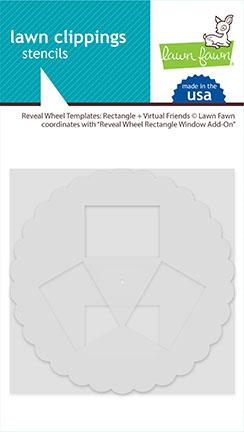 Reveal Wheel Templates: Rectangle + Virtual Friends - Stencil