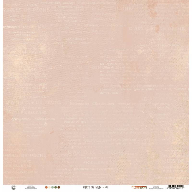 Paper 06 - 12"x12" - Forest Tea Party