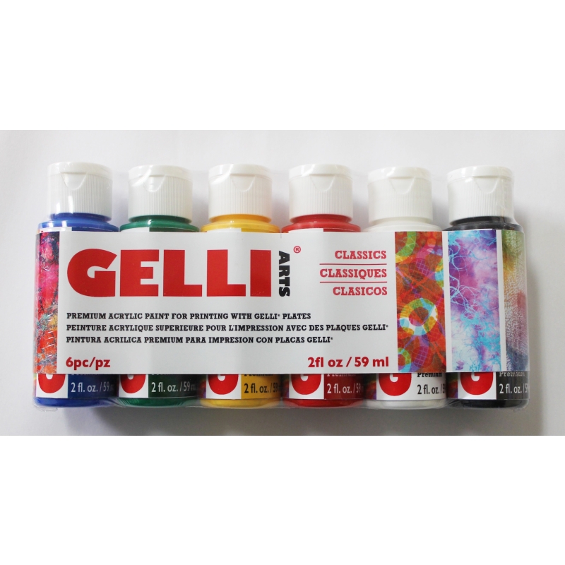 Premium Acrylic Paint Basic - Gel Printing Plate - Gelli Arts