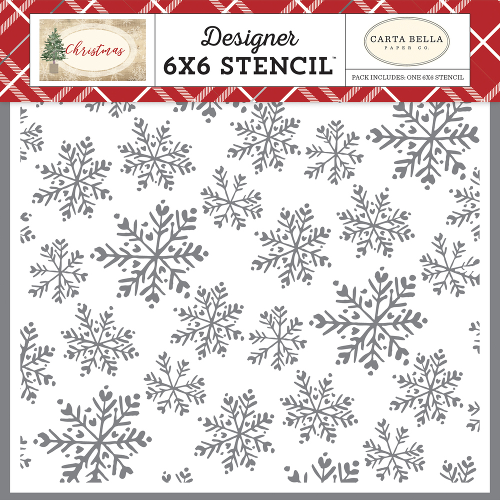 Blanket of Snow 6x6 Stencil - Carta Bella Blanket of Snow 6x6 Stencil - Carta Bella