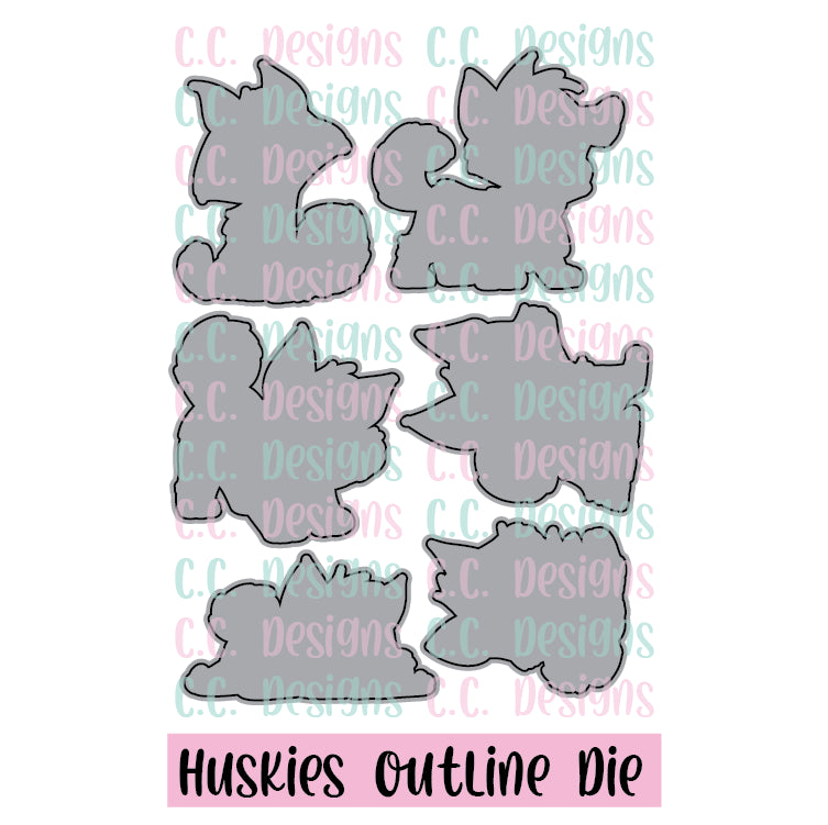 Doc the Husky - Outline Metal Die Doc the Husky - Outline Metal Die