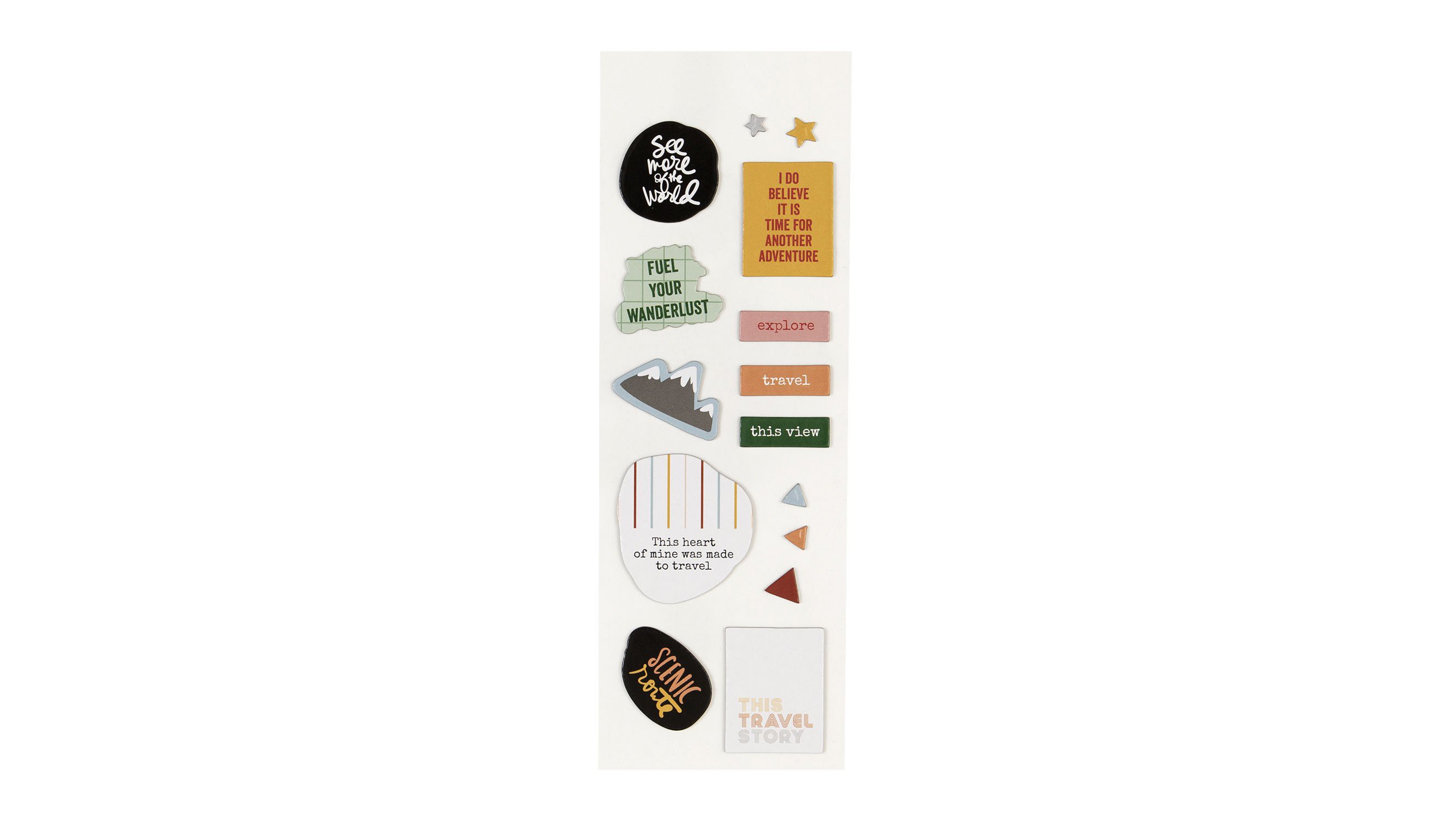 3x8 Chipboard Sheet #2 - Travel Collection 2020