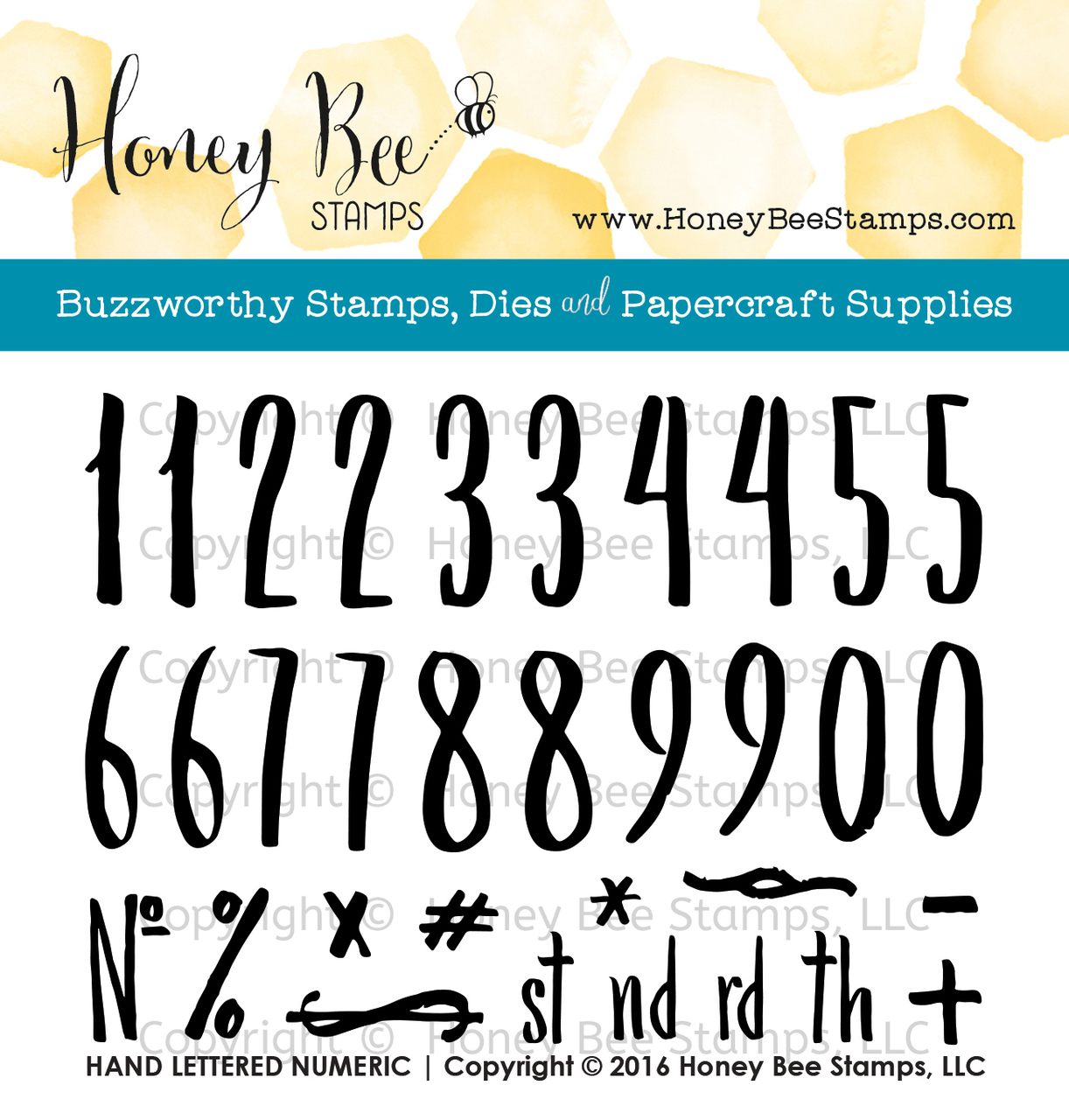 Hand Lettered Numeric Hand Lettered Numeric