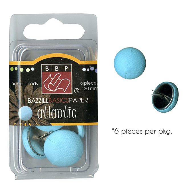 Atlantic - 20mm  - Bazzill Paper Brads