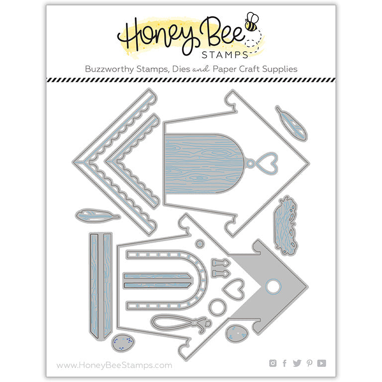 Bird House A2 Card Base - Honey Cuts Bird House A2 Card Base - Honey Cuts