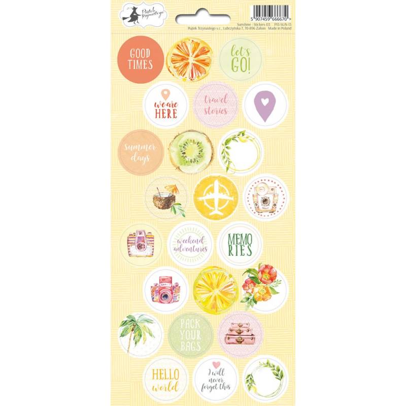 Sticker Sheet 03 - Sunshine