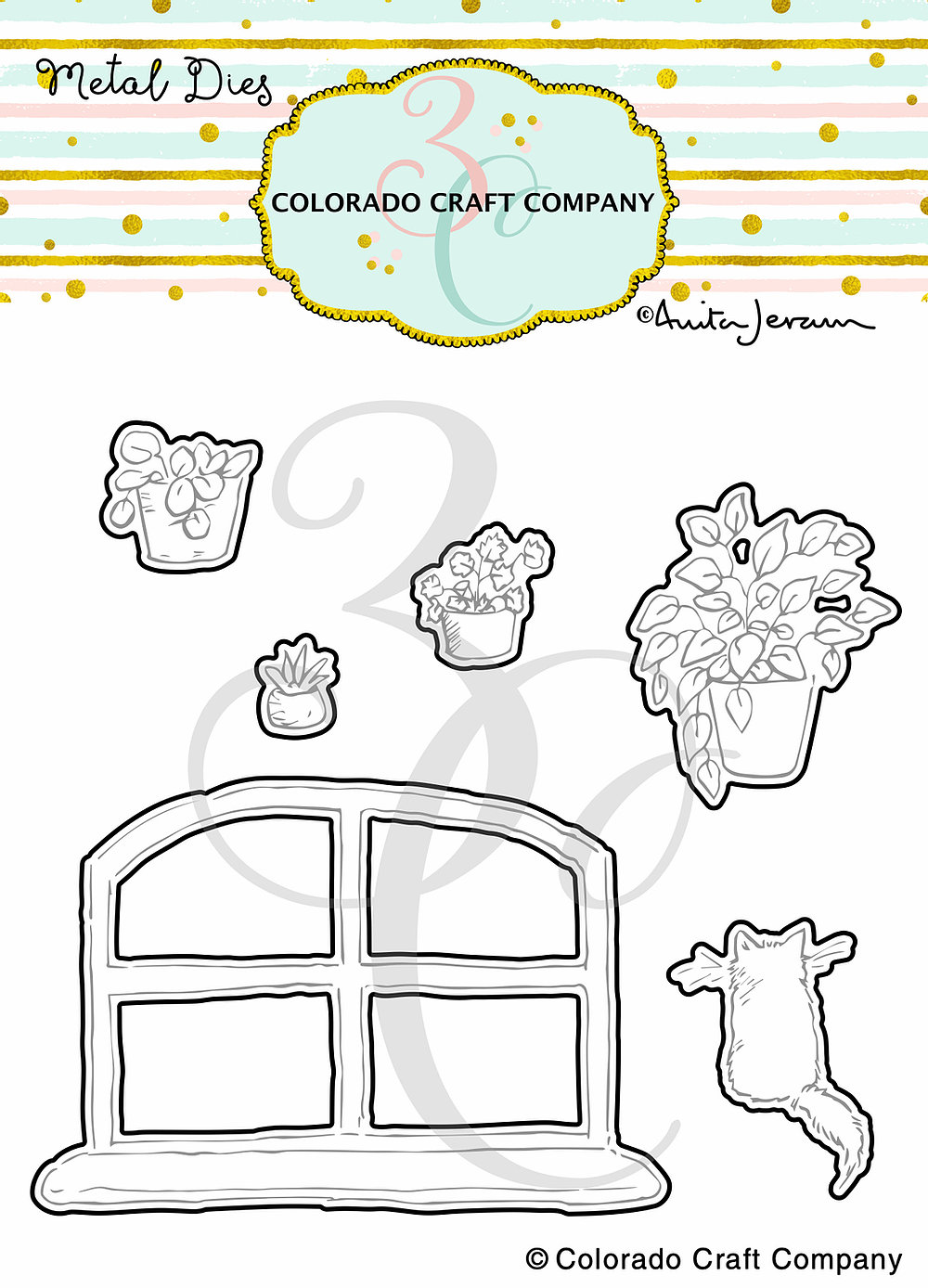New Day Windowsill - Anita Jeram - Die Set New Day Windowsill - Anita Jeram - Die Set