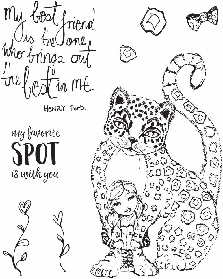 Best Leopard - Acrylic Stamps - Jane Davenport Best Leopard - Acrylic Stamps - Jane Davenport