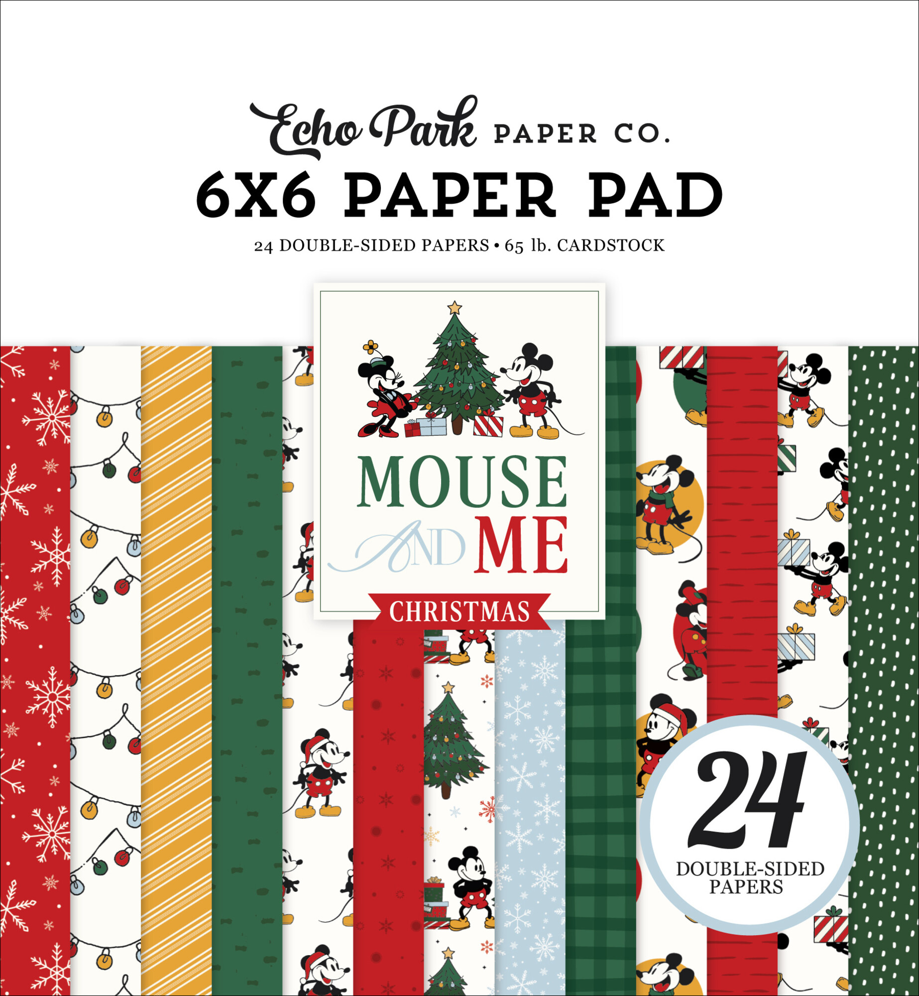 6x6 Inch Paper Pad - Mouse And Me Christmas - Echo Park