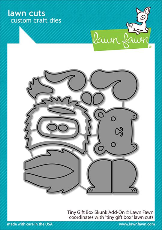 Tiny Gift Box Skunk Add-on - Lawn Cuts Tiny Gift Box Skunk Add-on - Lawn Cuts