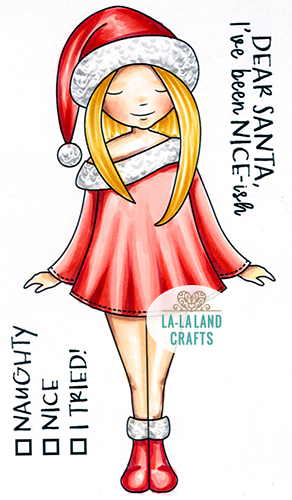 Santa Mona - Rubber Stamp