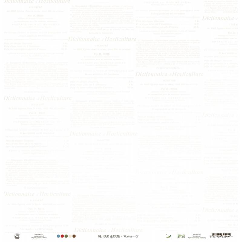 Paper 07 - The Four Seasons - Winter - 12â€œx12"