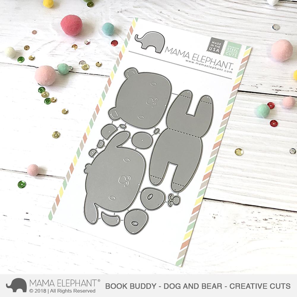 Book Buddy Dog and Bear - Creative Cuts