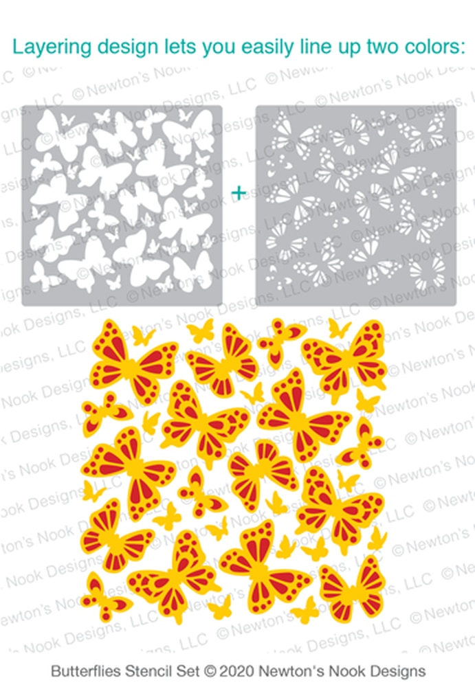 Butterflies - Stencil Set Butterflies - Stencil Set