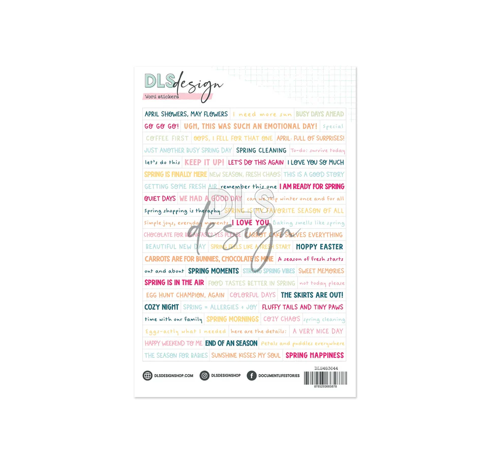 Word Stickers - Eleven Shades Of Happiness Word Stickers - Eleven Shades Of Happiness
