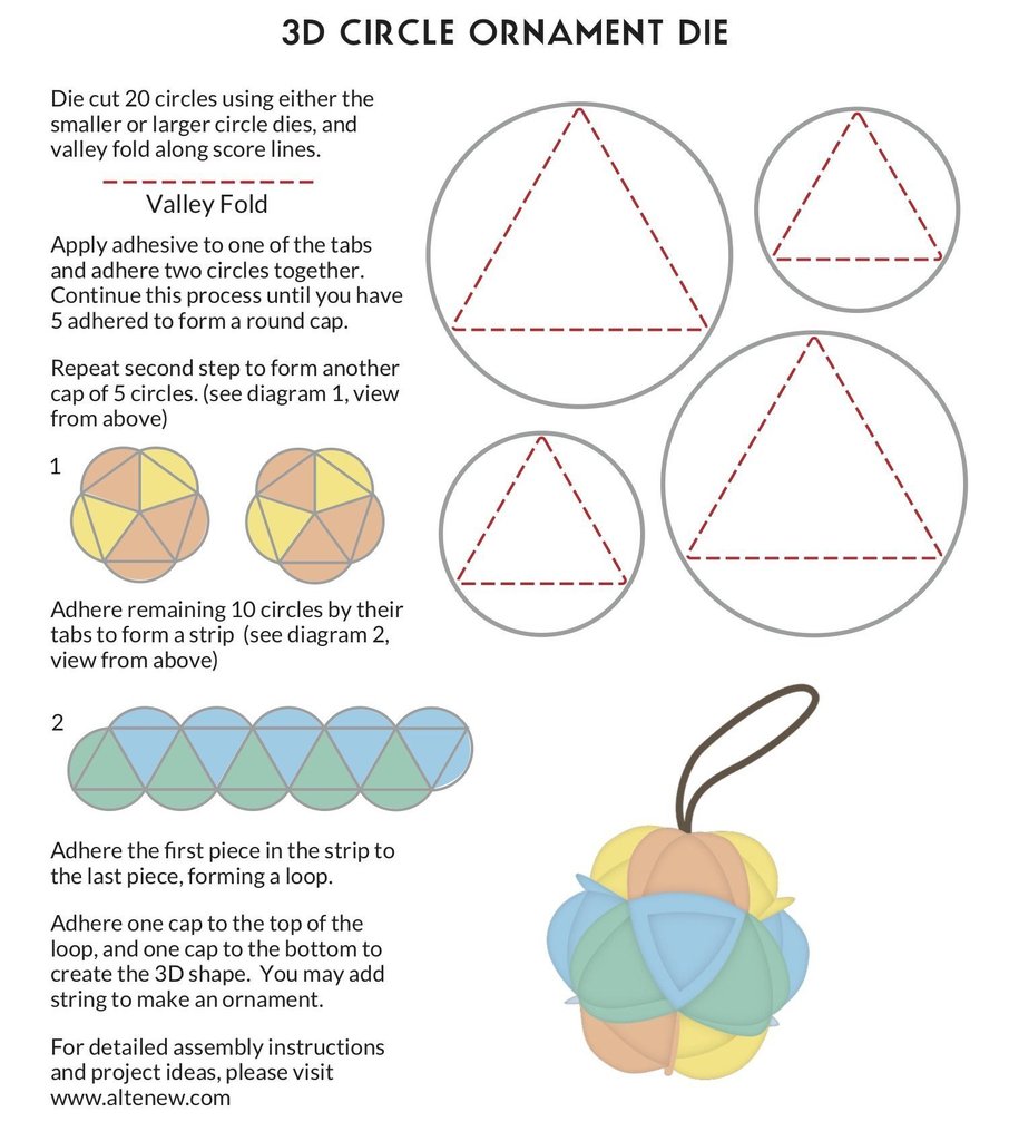 3D Circle Ornament - Die Set 3D Circle Ornament - Die Set