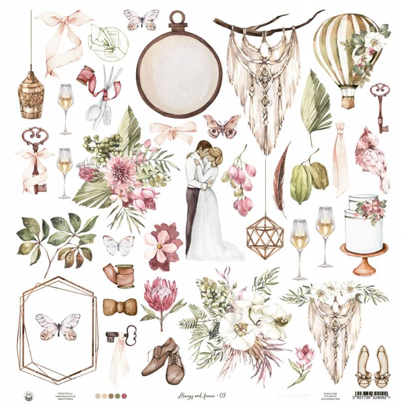 Paper 07 - 12"x12" - Always and Forever