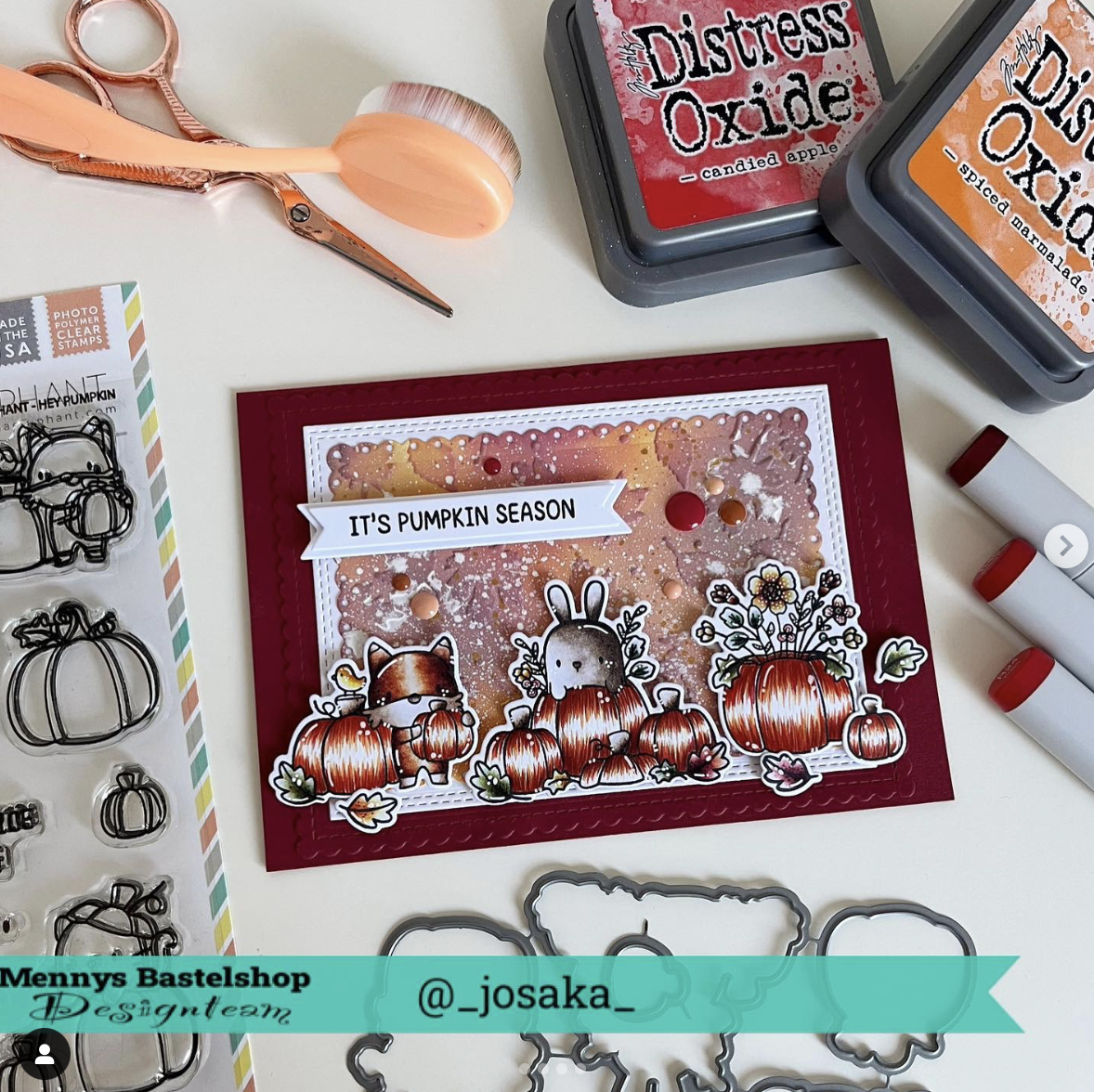 Herbstkarte Embossing