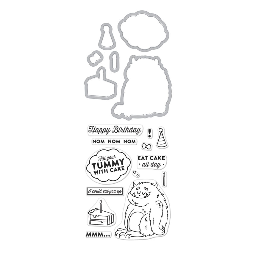 Eat Cake All Day - Stamp & Cut