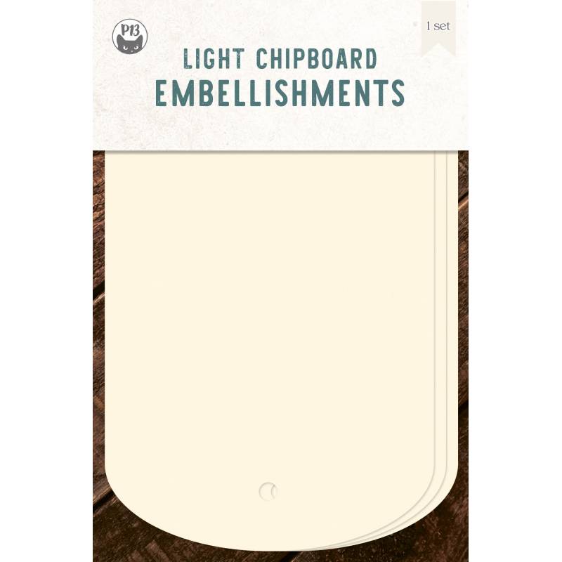 Base Tags 03 - Light Chipboard Embelishments