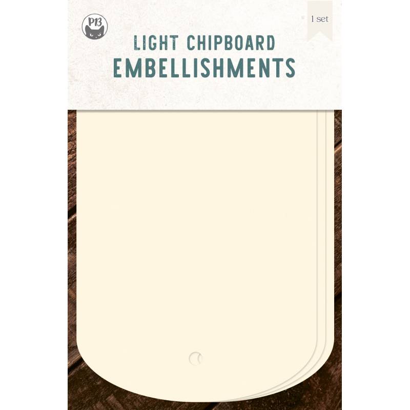 Base Tags 03 - Light Chipboard Embelishments Base Tags 03 - Light Chipboard Embelishments