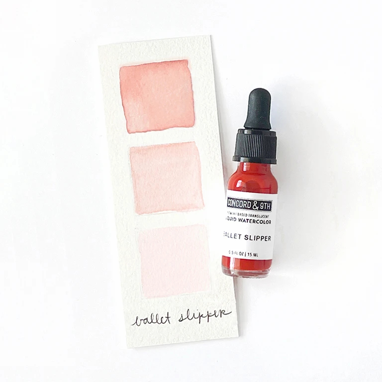 Ballet Slipper - Liquid Watercolor