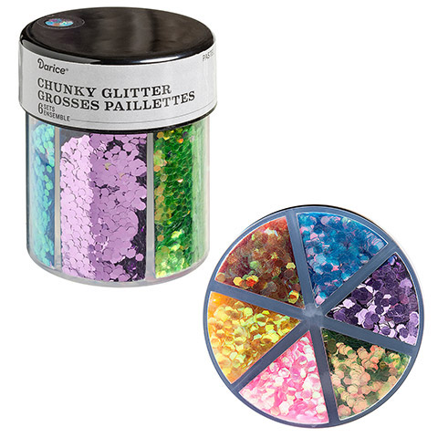 6-Color Sequin Glitter Caddy