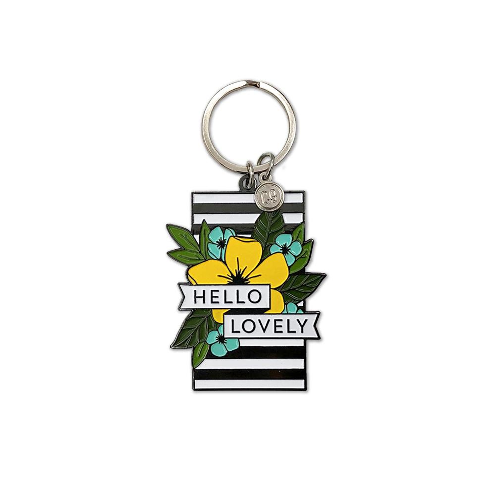 Hello Lovely - Enamel Keychain