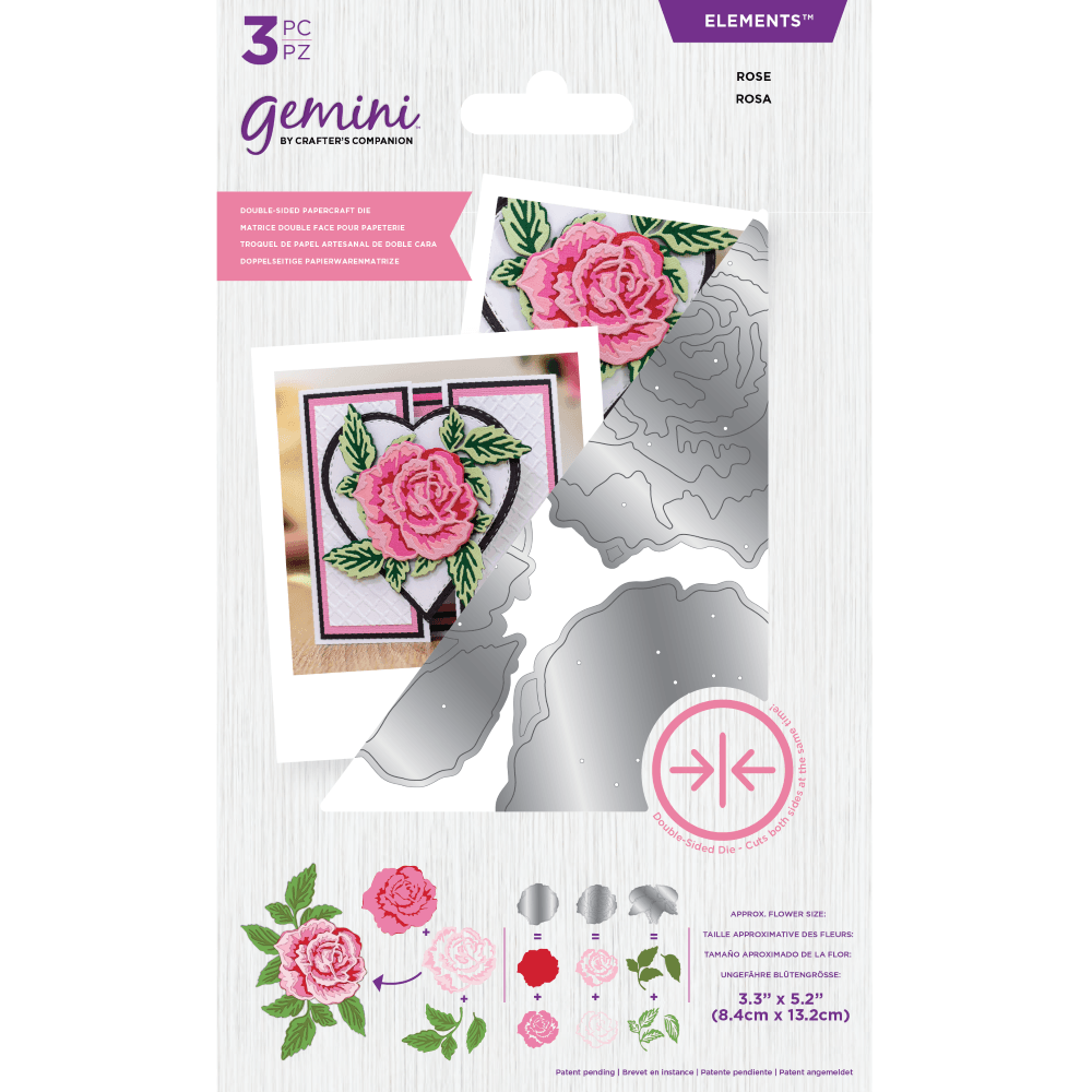 Rose - Gemini Double-Sided Die Rose - Gemini Double-Sided Die