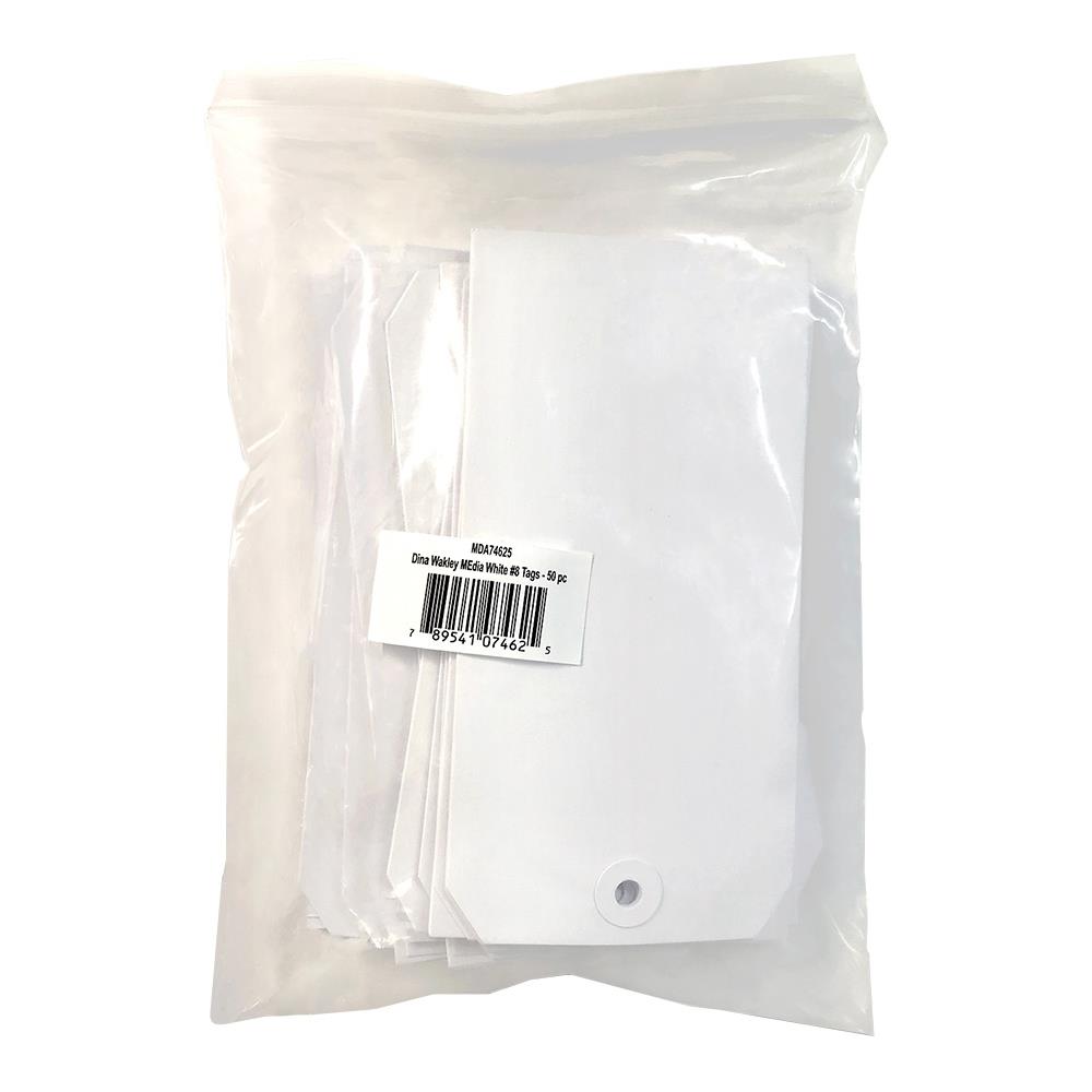 #8 - Dina Wakley Media White Tags - XXL