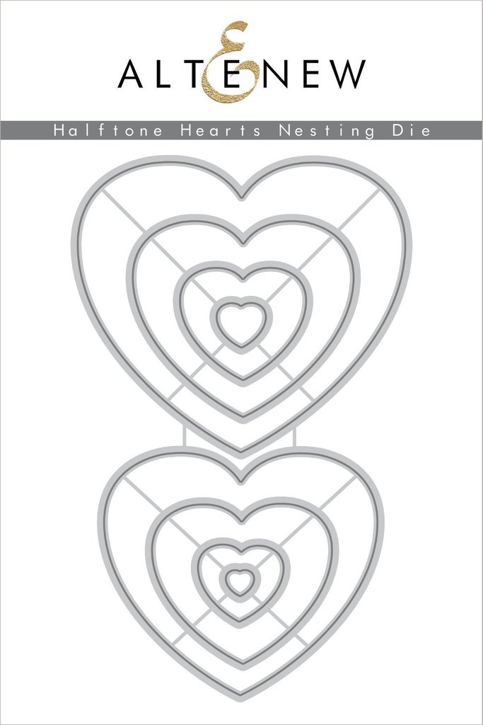 Halftone Hearts Nesting - Die Set