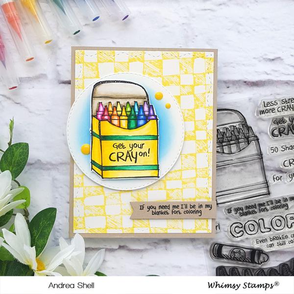 Crayons - Deb Davis - Amped2Stamp