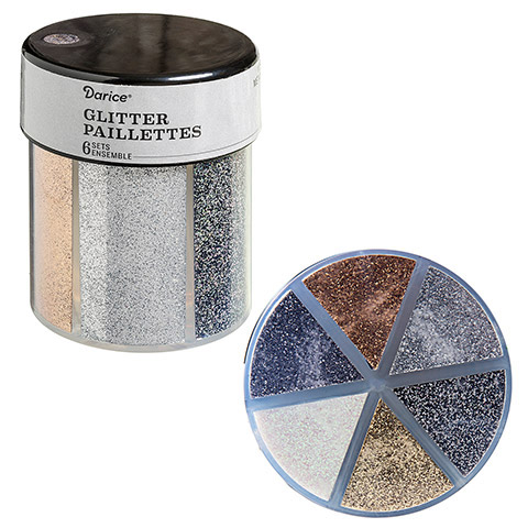 Metallics - 6-Color Sequin Glitter Caddy Metallics - 6-Color Sequin Glitter Caddy