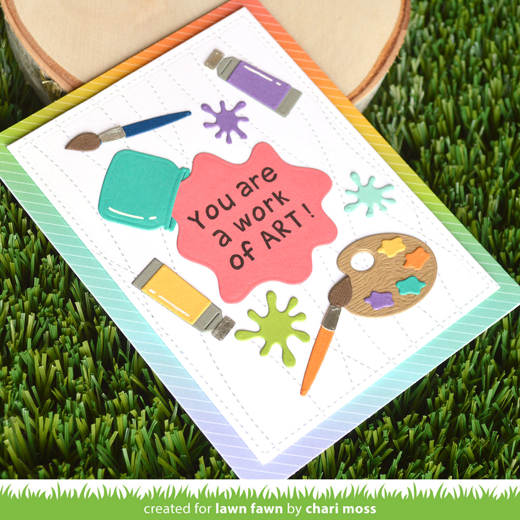 Stitched Ripple Backdrop - Lawn Cuts Stitched Ripple Backdrop - Lawn Cuts