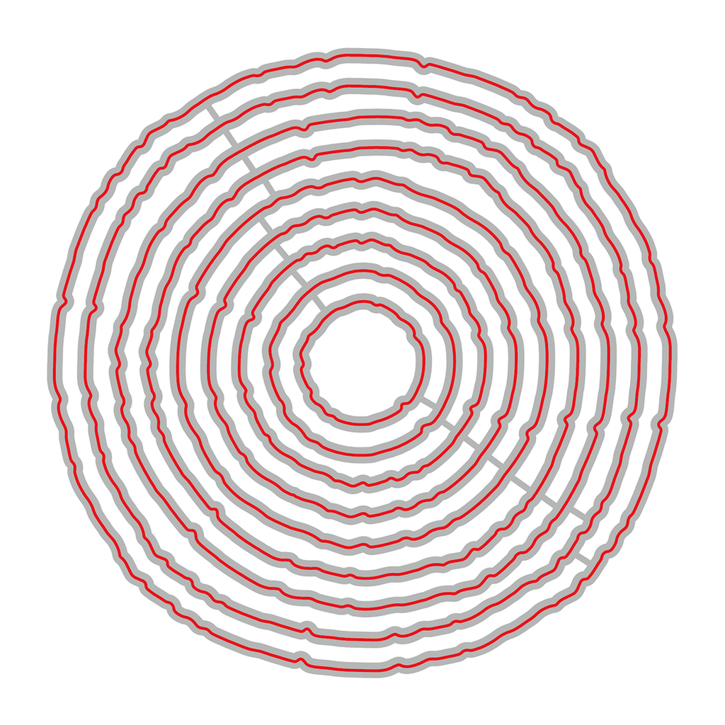 Deckle Edge Circles - Honey Cuts