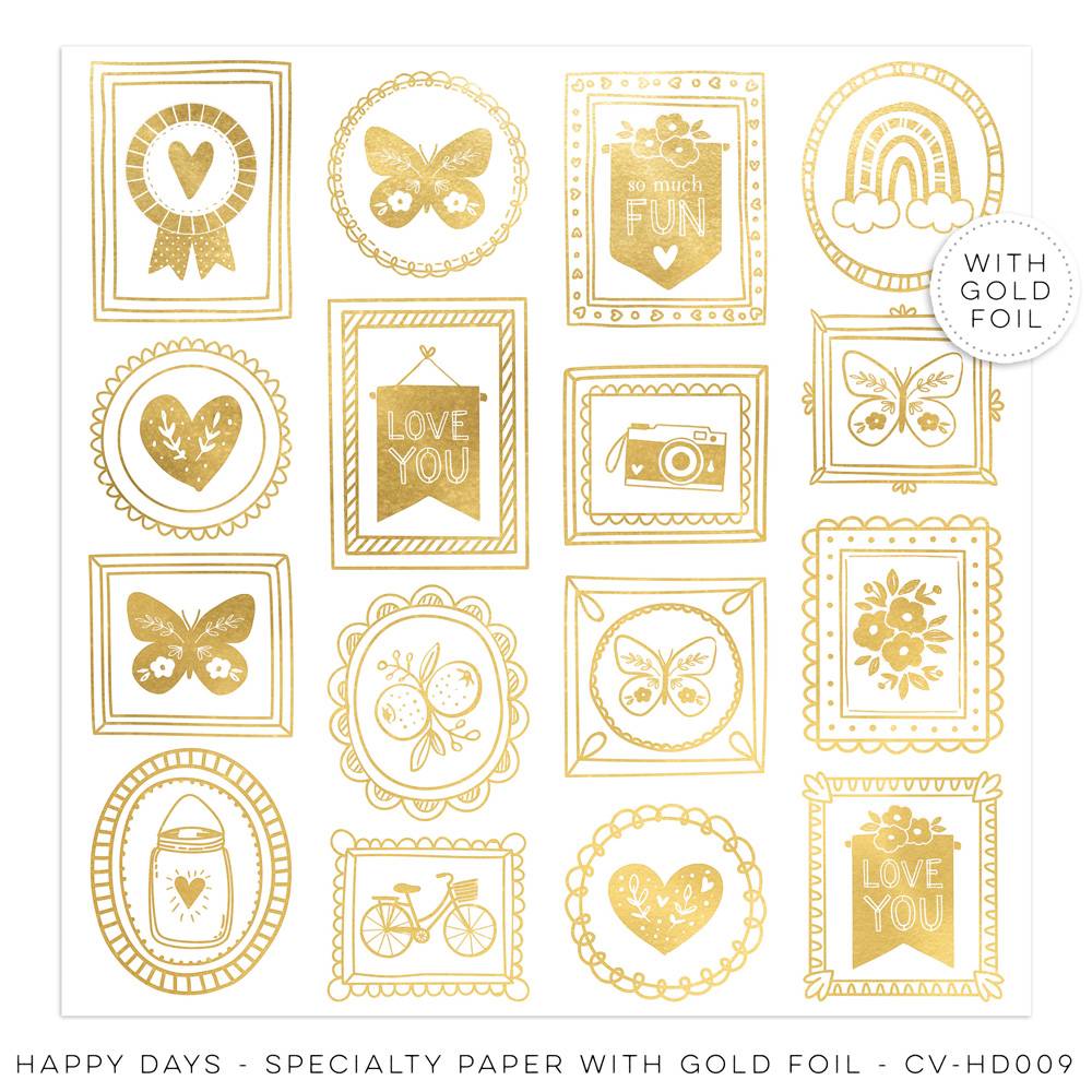 Specialty Paper with Gold Foil - HAPPY DAYS Paper
