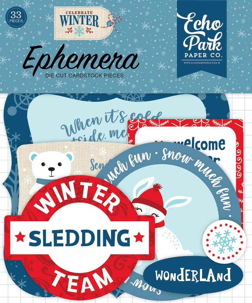 Ephemera - Celebrate Winter - Echo Park Ephemera - Celebrate Winter - Echo Park