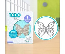 TODO Letterpress and Hot Foil Plate Intricate Butterfly Small