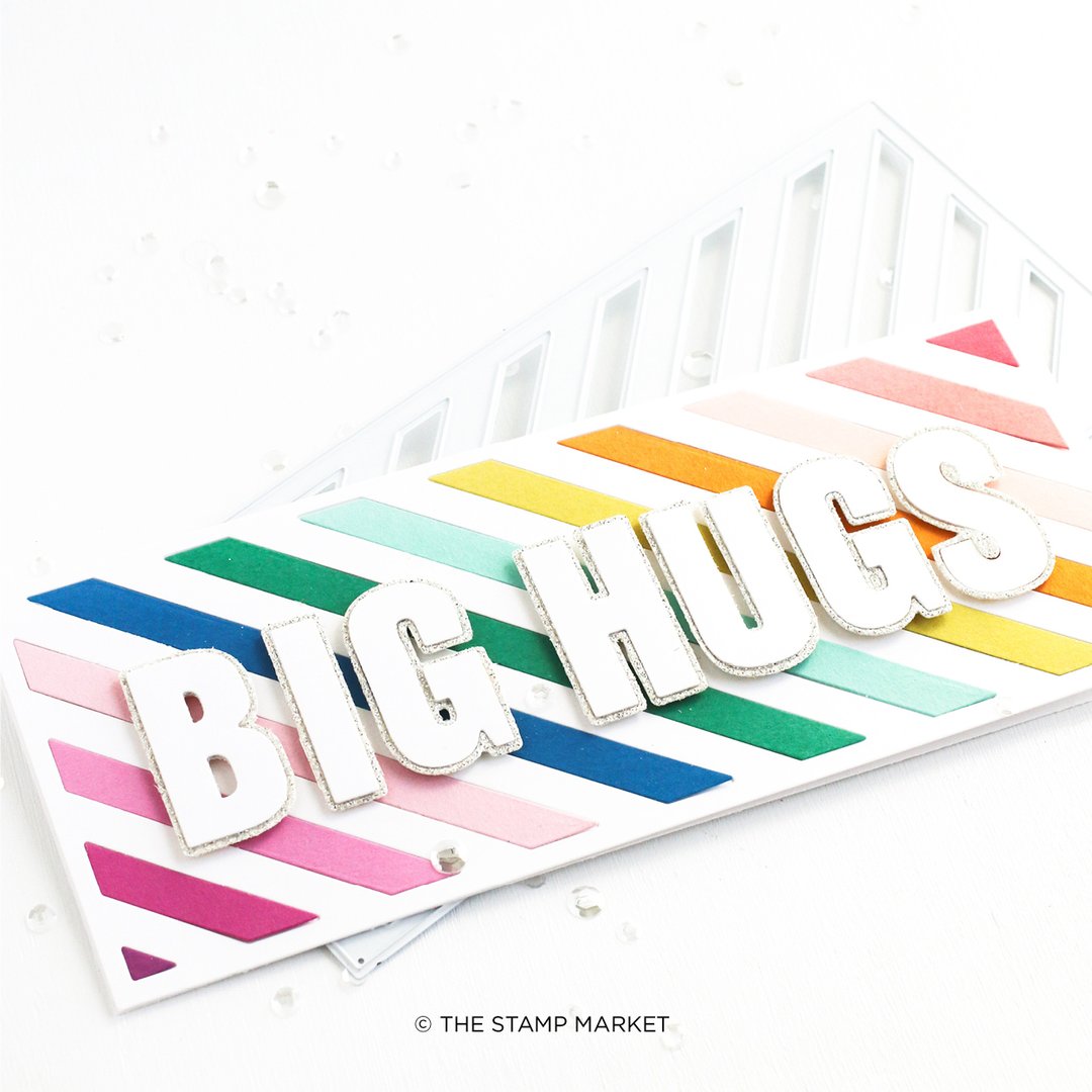 Diagonal Stripes Slimeline - Dies Diagonal Stripes Slimeline - Dies