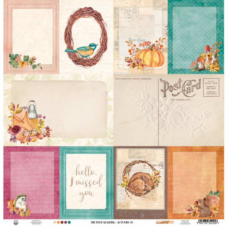 Paper 05 - 12"x12" - The Four Seasons - Autumn