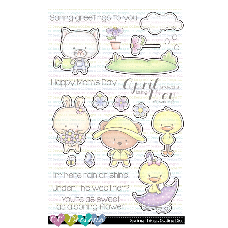 April & May - Outline Metal Die April & May - Outline Metal Die