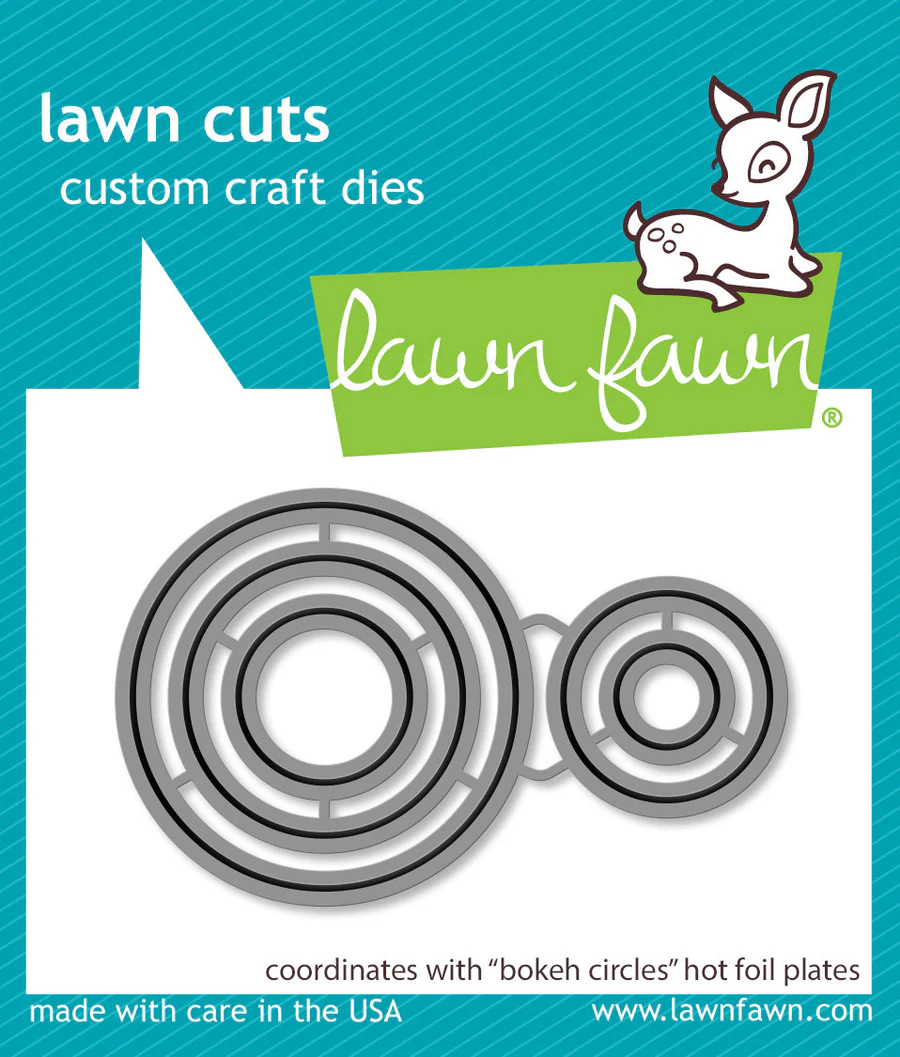Bokeh Circles Hot Foil Plates - Lawn Cuts