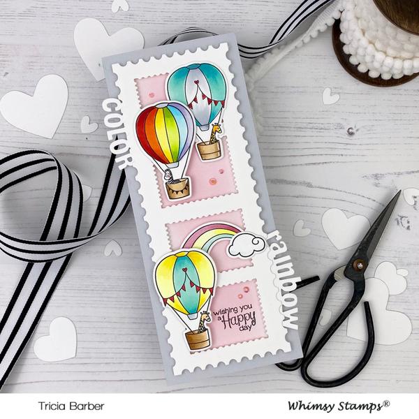 Rainbow Words Border - Die Set