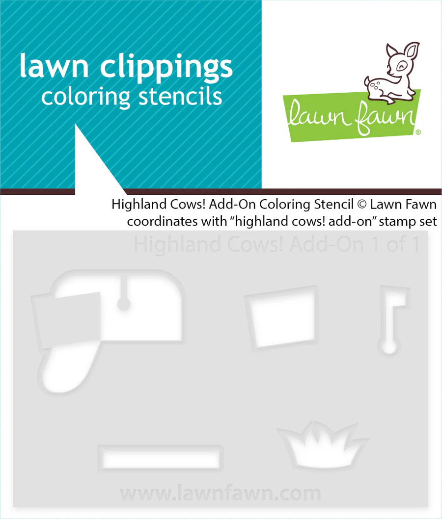 Highland Cows! Add-On - Coloring Stencil Highland Cows! Add-On - Coloring Stencil