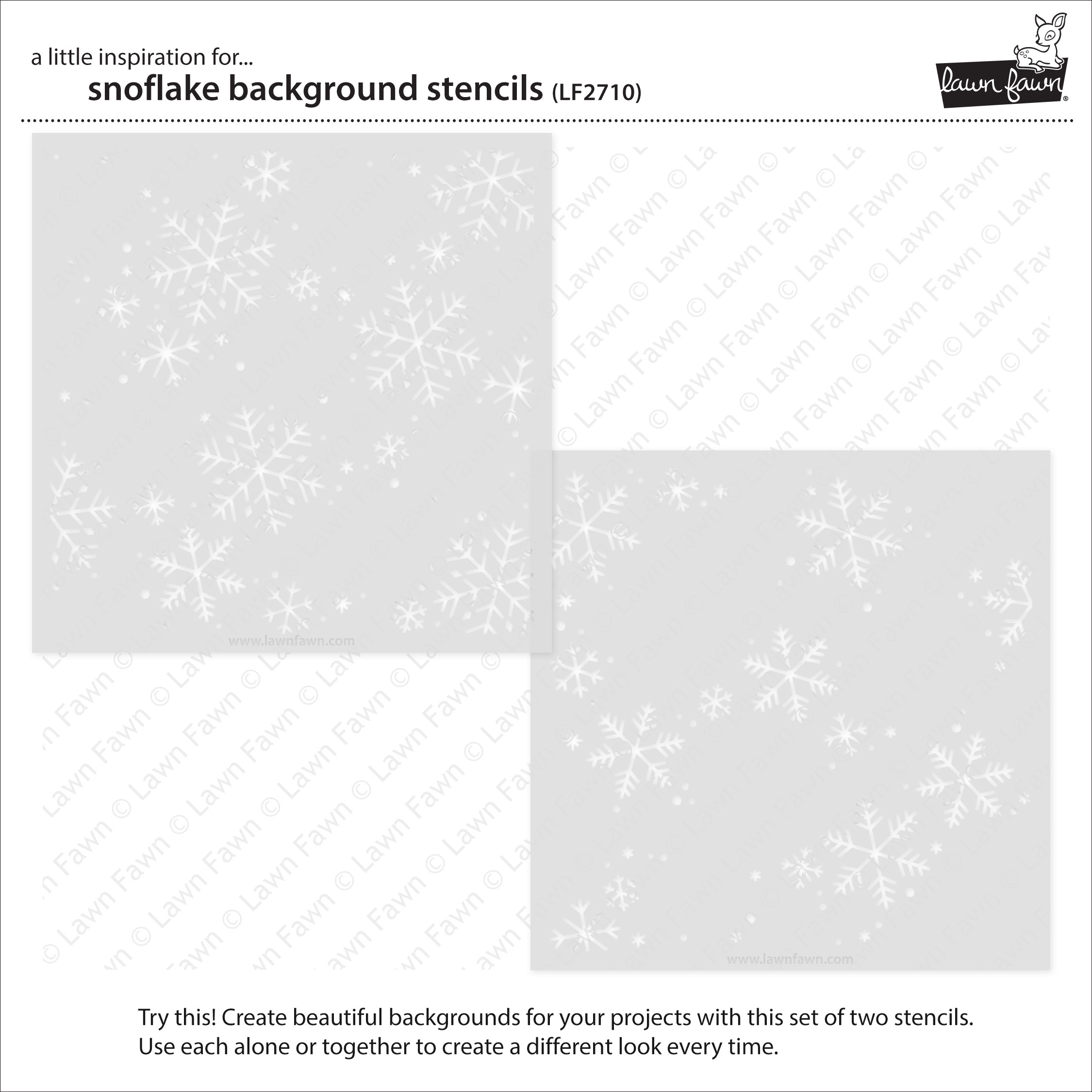 Snowflake Background - Stencil