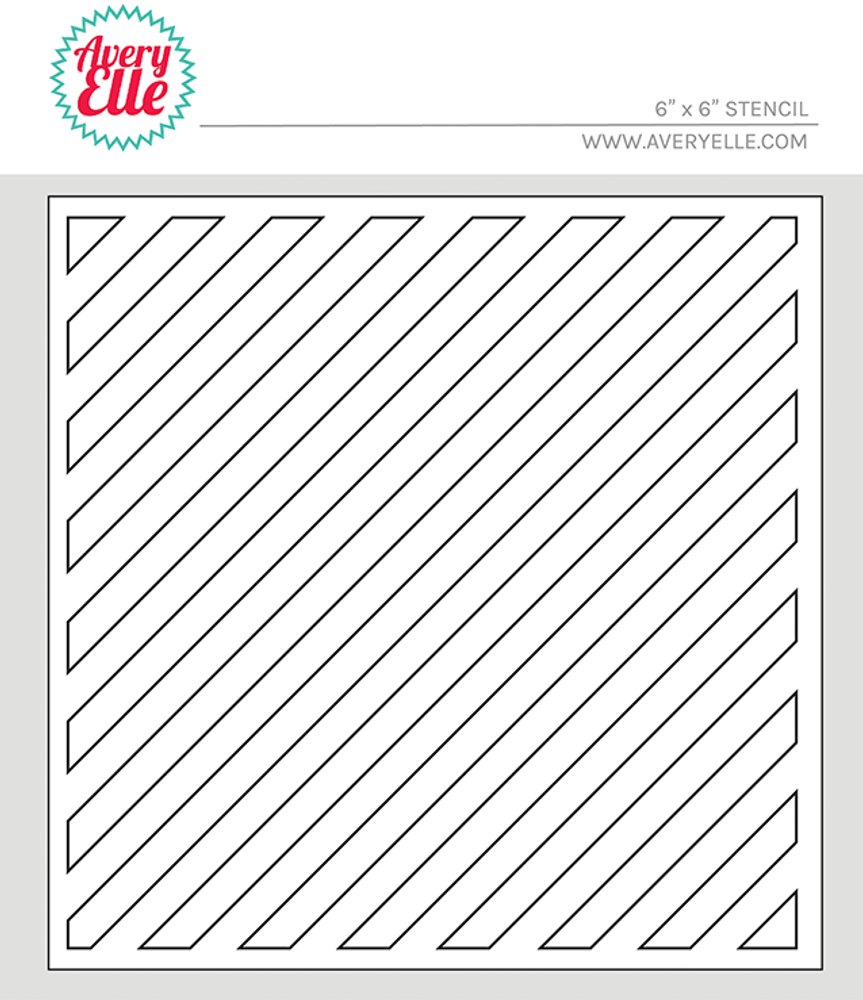 Diagonal Stripes Stencil Diagonal Stripes Stencil