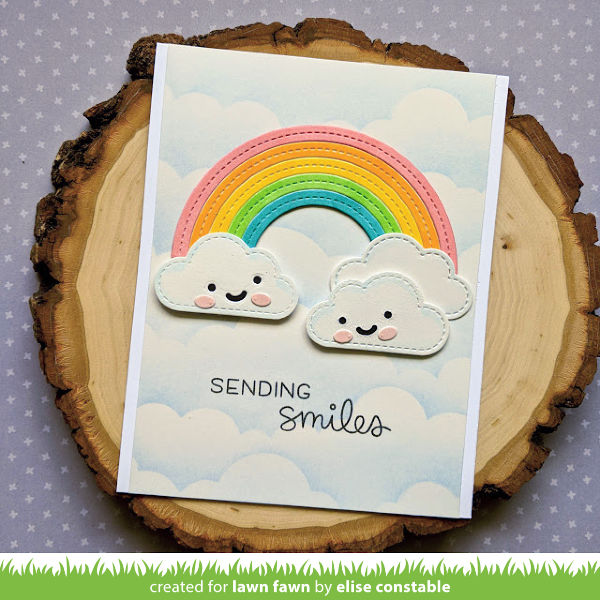 Stitched Rainbow - lawn cuts