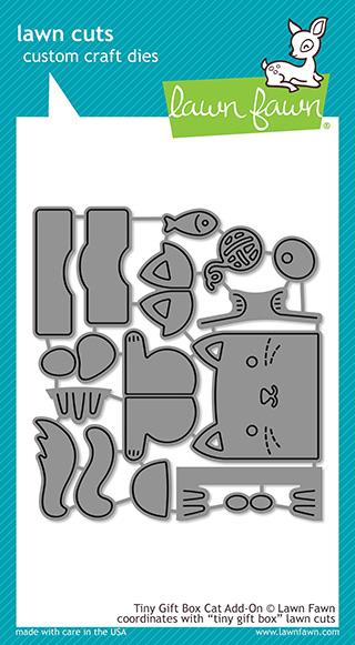 Tiny Gift Box Cat Add-On - lawn cuts Tiny Gift Box Cat Add-On - lawn cuts