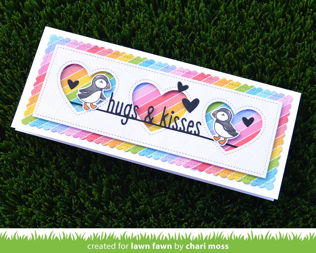 Hugs and Kisses Line Border - Lawn Cuts Hugs and Kisses Line Border - Lawn Cuts